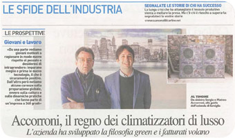 newspaper artiche A2B ACCORRONI E.G